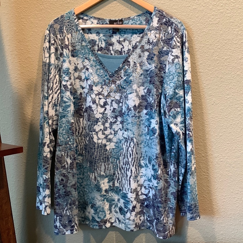 Erika Floral long sleeve shirt